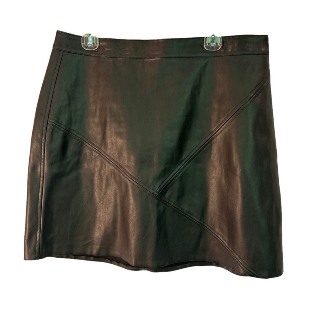 The limited Black Faux Leather Mini Skirt NWT